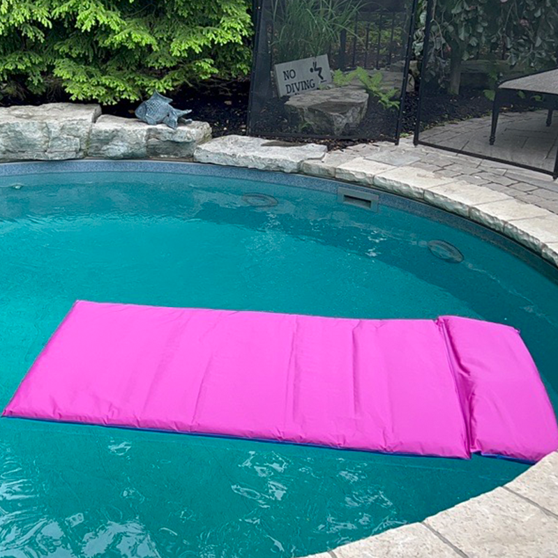 Matelas de piscine réversible FlotoMax de 6 pieds bleu / rose