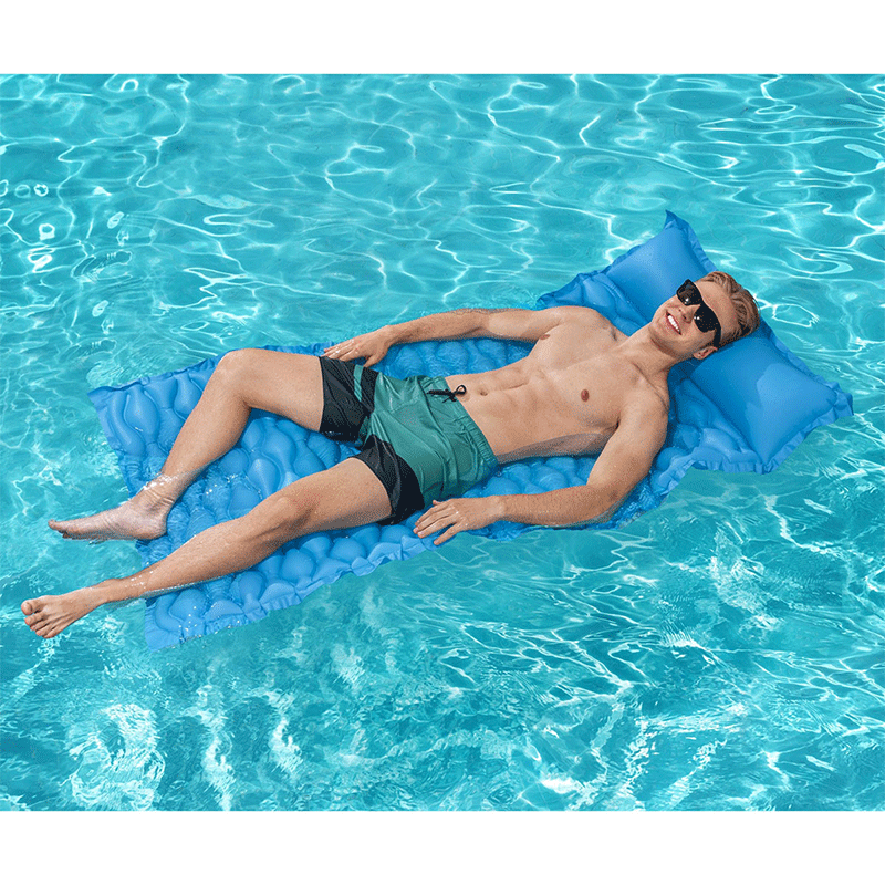 Matelas gonflable Float N Roll (Bleu)