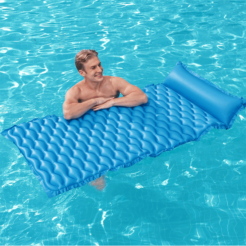 Matelas gonflable Float N Roll (Bleu)