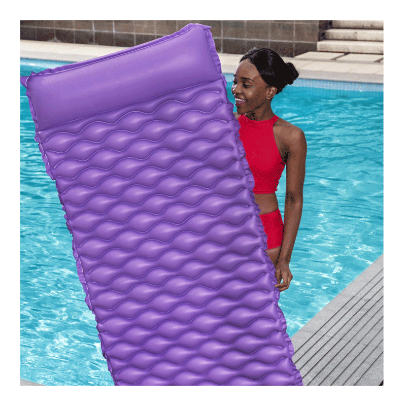 Matelas gonflable Float N Roll (mauve)