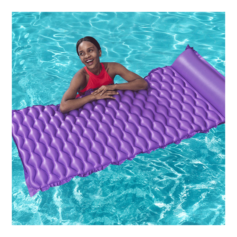 Matelas gonflable Float N Roll (mauve)