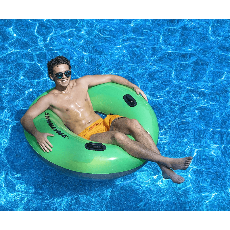Tube annulaire de style parc aquatique vert - 42 pouces