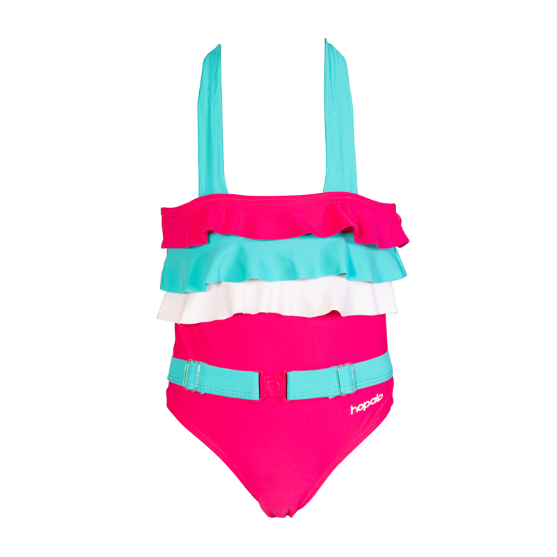 Hopalo Thalia swimsuit Girl 12 24 months Pink Club Piscine Super Fitness