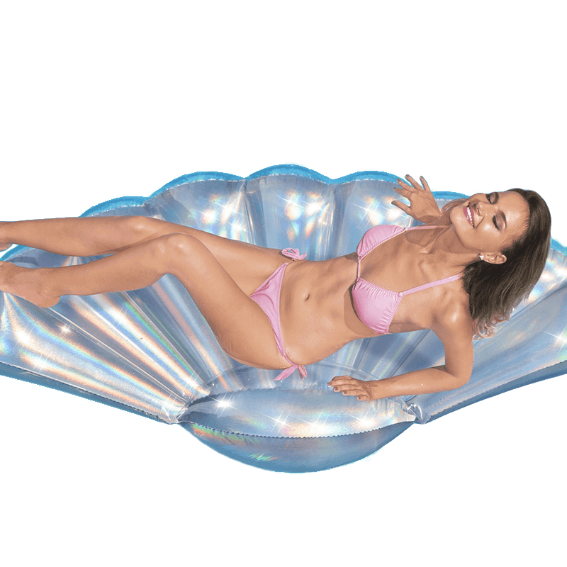 Chaise longue irisée Glimmer Shell Ride On Pool