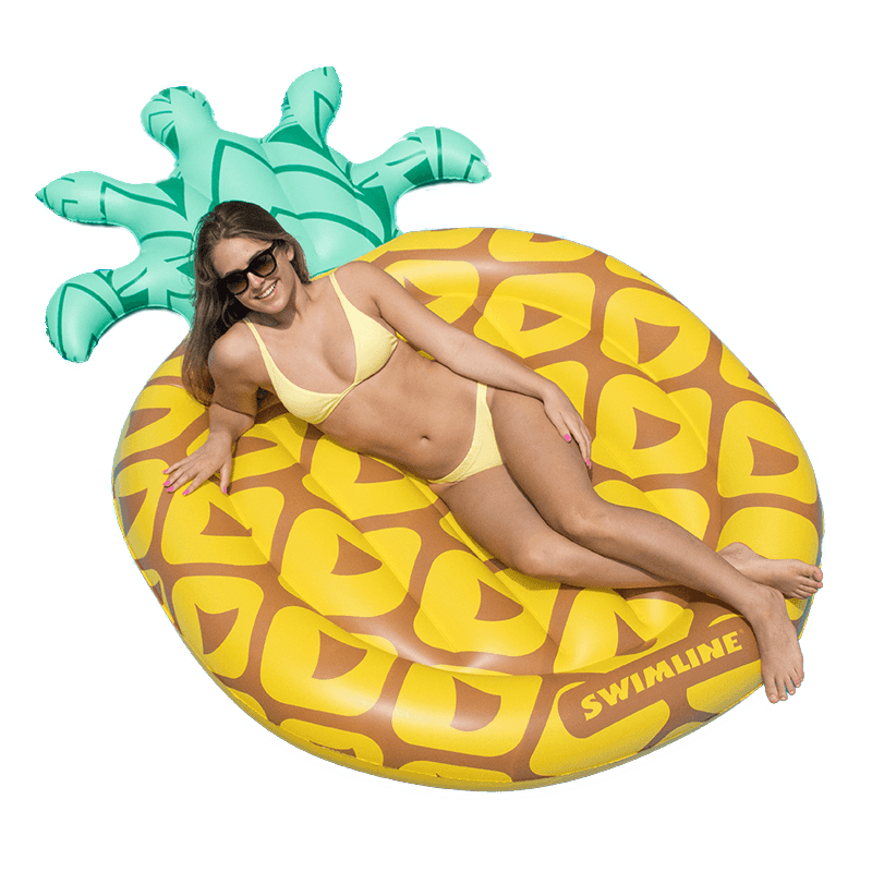 Flotteur pour piscine en forme de tranche d'ananas