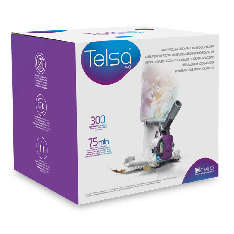 Telsa EV40 Large Capacity Cordless Rechargeable Pool and Spa Cleaner