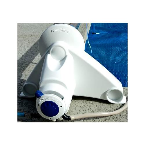 Base du système d'enrouleur solaire automatique Feherguard pour piscine creusée