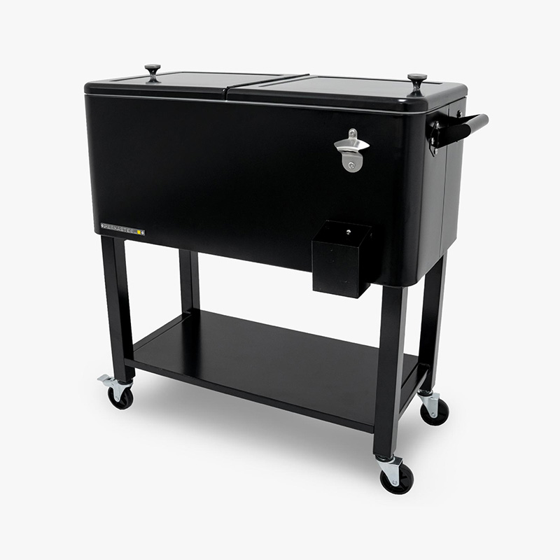 Glacière de patio avec cuve amovible - Noir