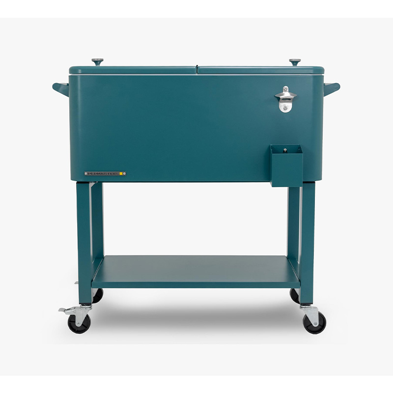 Patio cooler with removeable basin - Teal