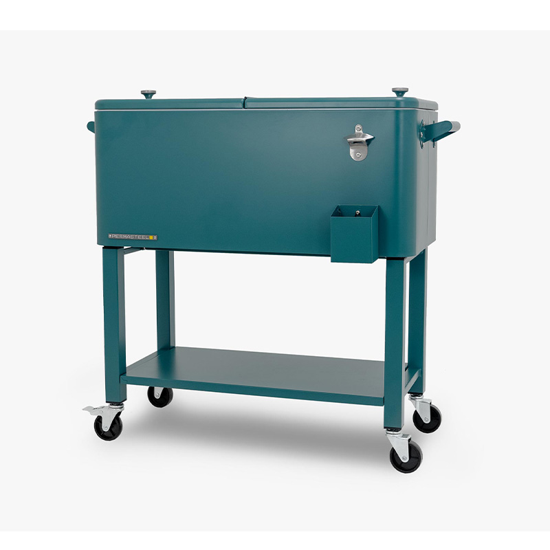 Patio cooler with removeable basin - Teal