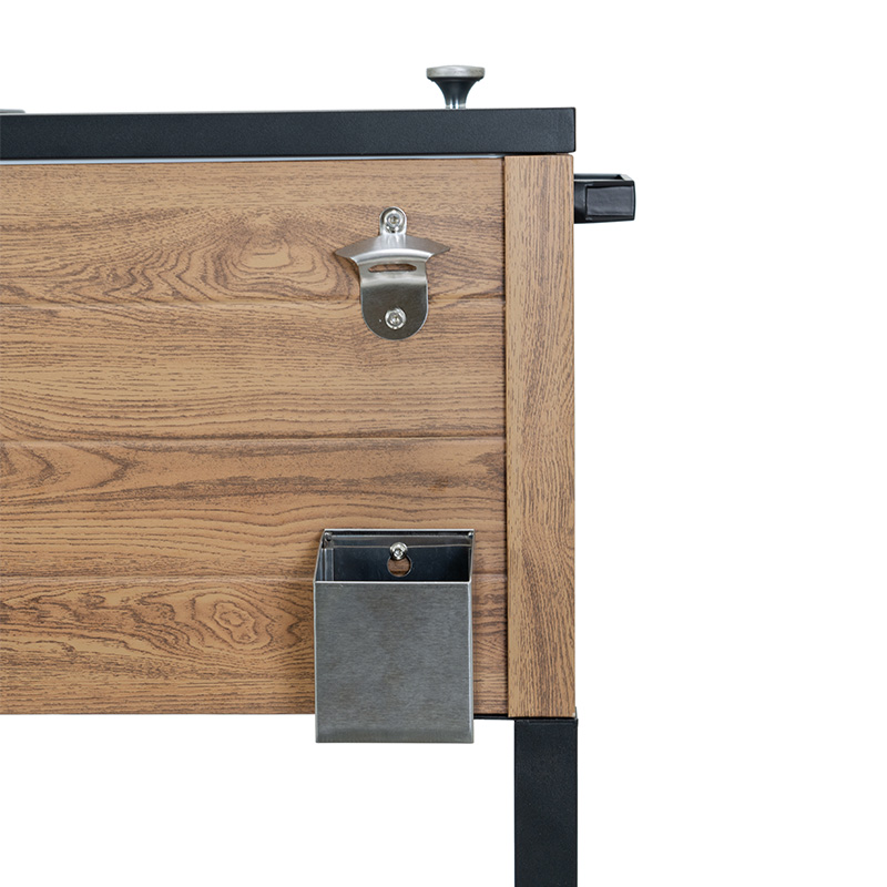 Patio cooler - Rustic wood