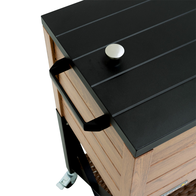 Patio cooler - Rustic wood