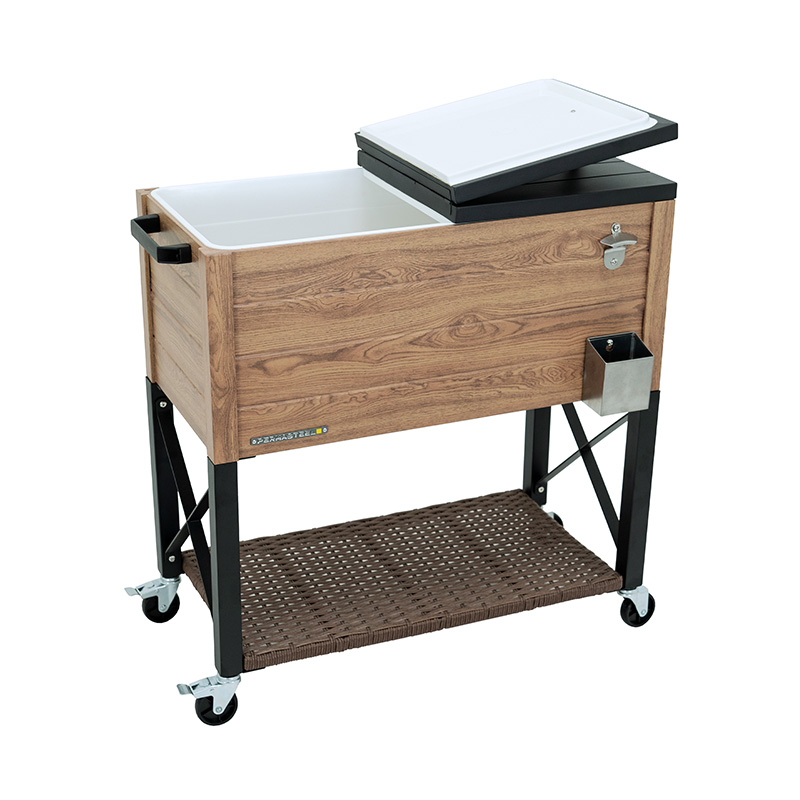 Patio cooler - Rustic wood