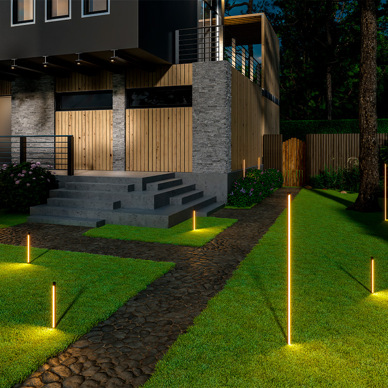 Ensemble de 3 lumières de sentier Axis RVB - 310 Lumens