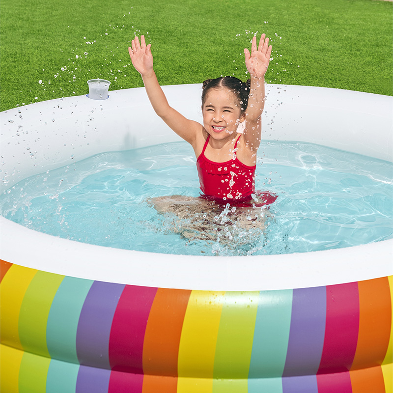 Inflatable Rainbow Dreams Pool - 6'9