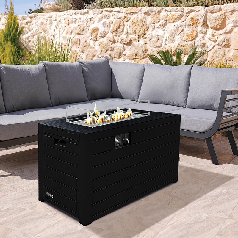 Oasis Outdoor fireplace table - Black 42“ x 20” x 24,6”
