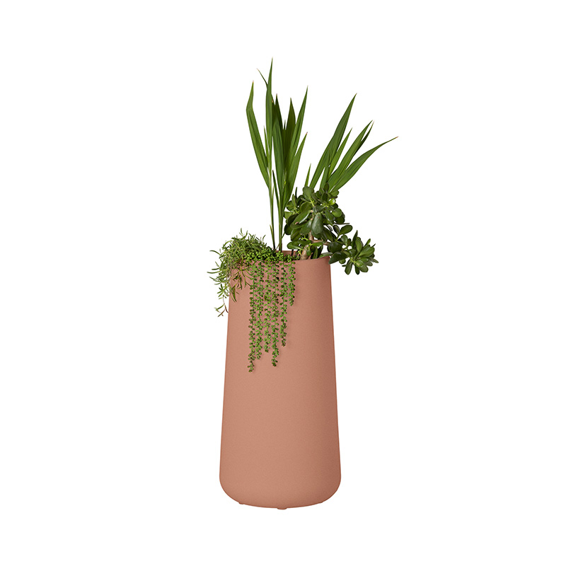 Grand pot de fleurs extérieur Dalya - Terracotta