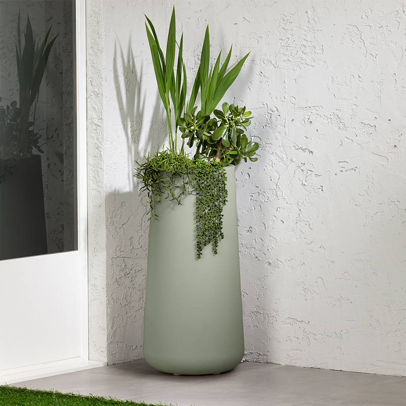 Large Dalya outdoor planter - Sage green