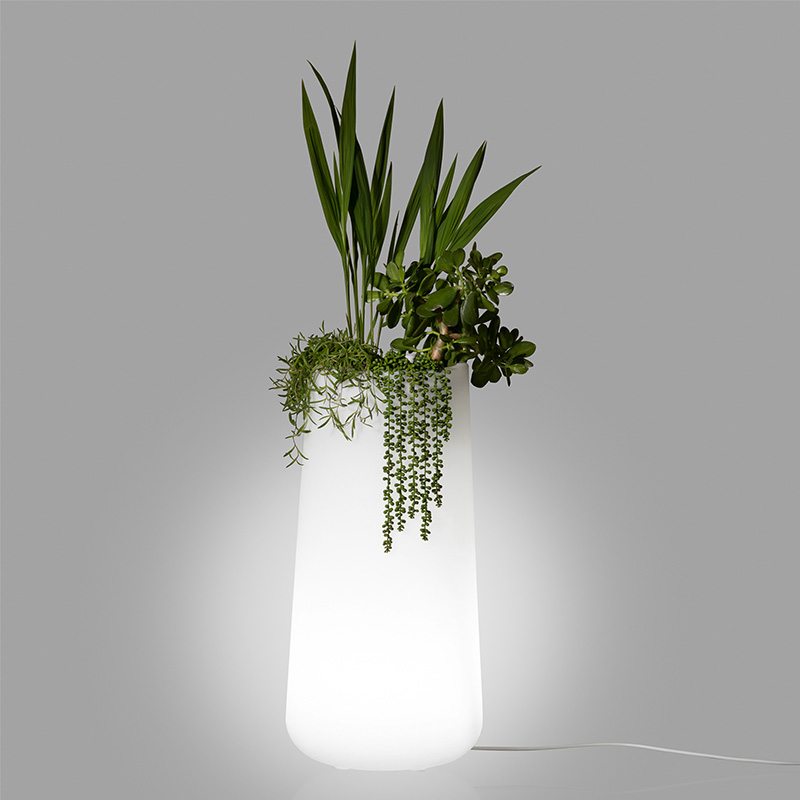Dalya lighted planter pot