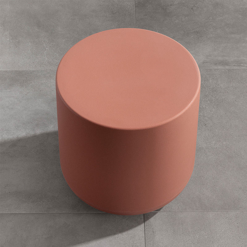 Table d'appoint ronde Dalya - Terracotta