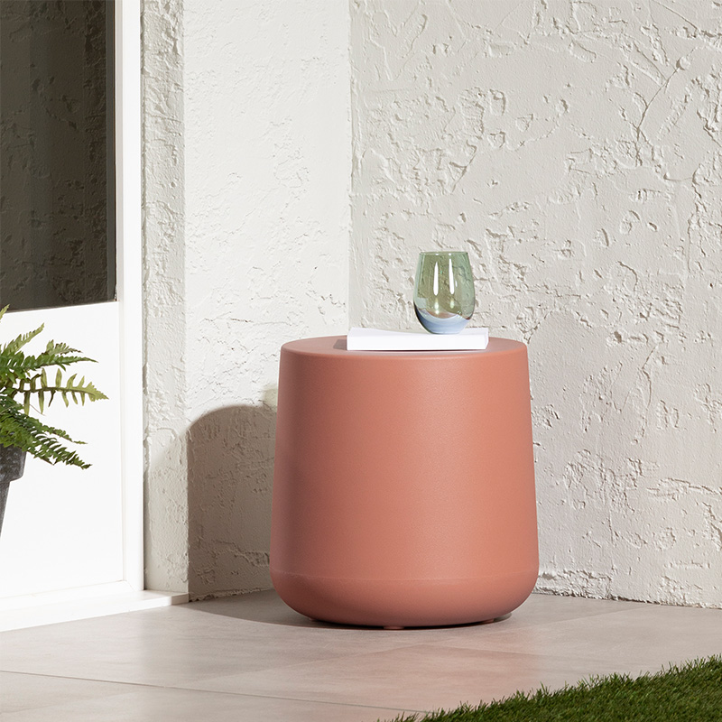 Table d'appoint ronde Dalya - Terracotta