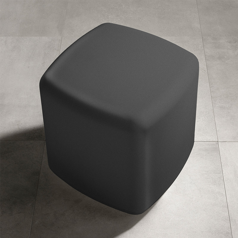 Dalya square side table - Dark grey