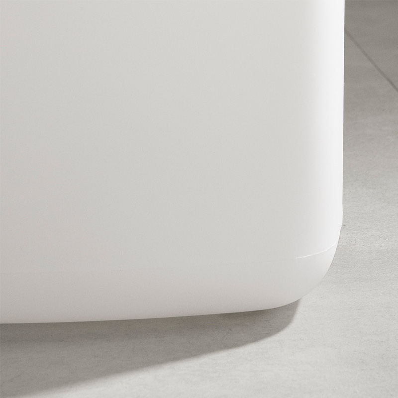 Dalya lighted side table - White