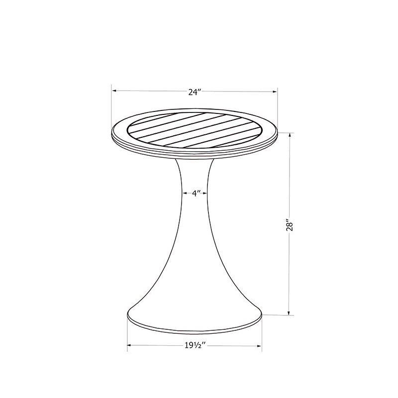 Dalya bistro table - Sage green