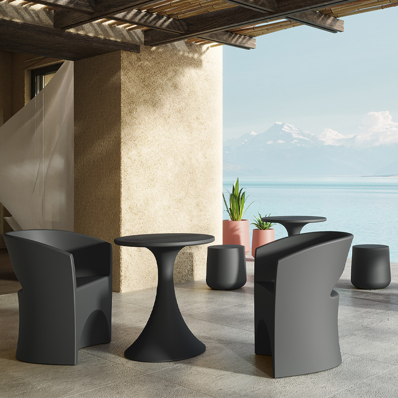 Table bistro Dalya - Gris foncé