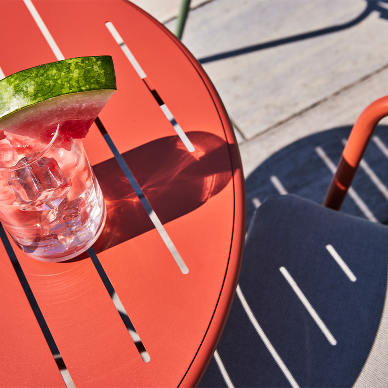 Table bistro Flores - Corail