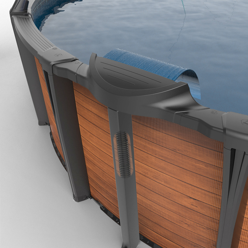 Chute d'eau pour piscine Starfall série platine - Gris