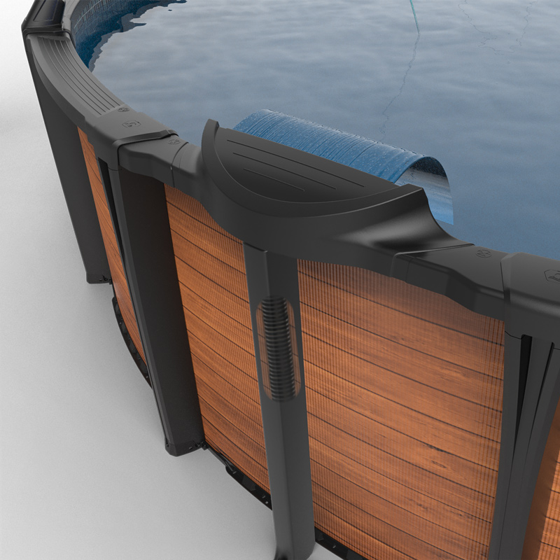 Chute d'eau pour piscine Starfall série platine - Noir