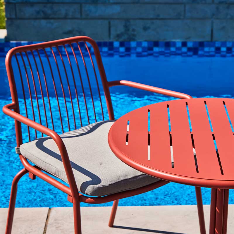 Ensemble bistro Flores - Corail