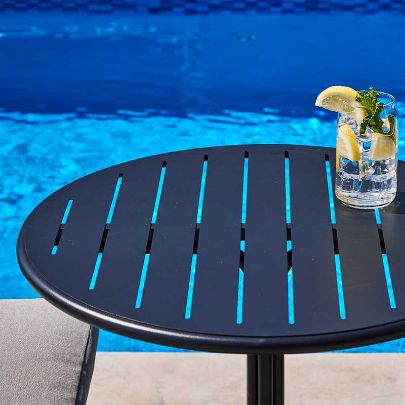 Ensemble bistro Flores - Noir