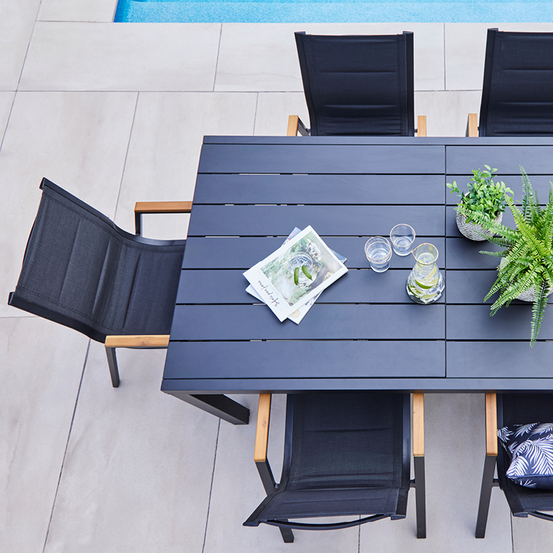 Ensemble à dîner Madeira 6 chaises et table extensible 37