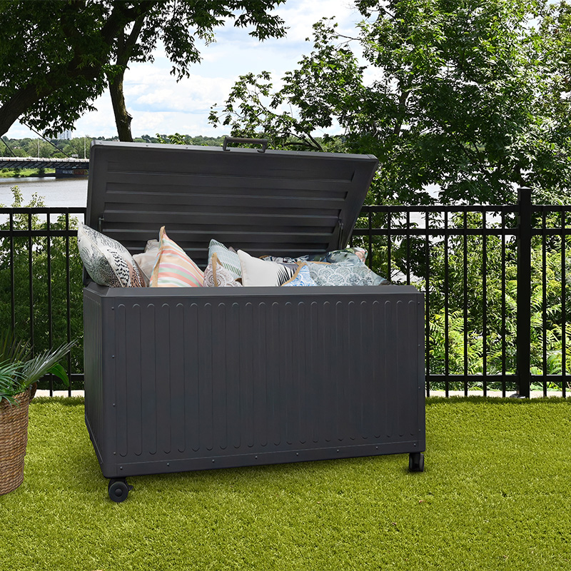 Coffre de rangement - Gris foncé