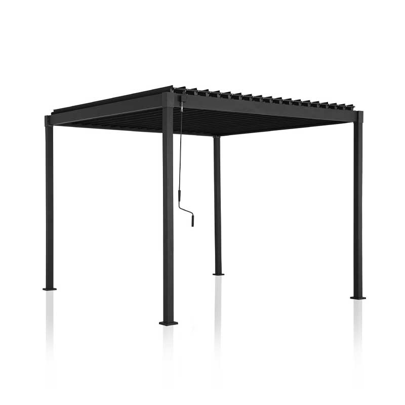Pergola Cosa manuelle 10' x 10' - Anthracite