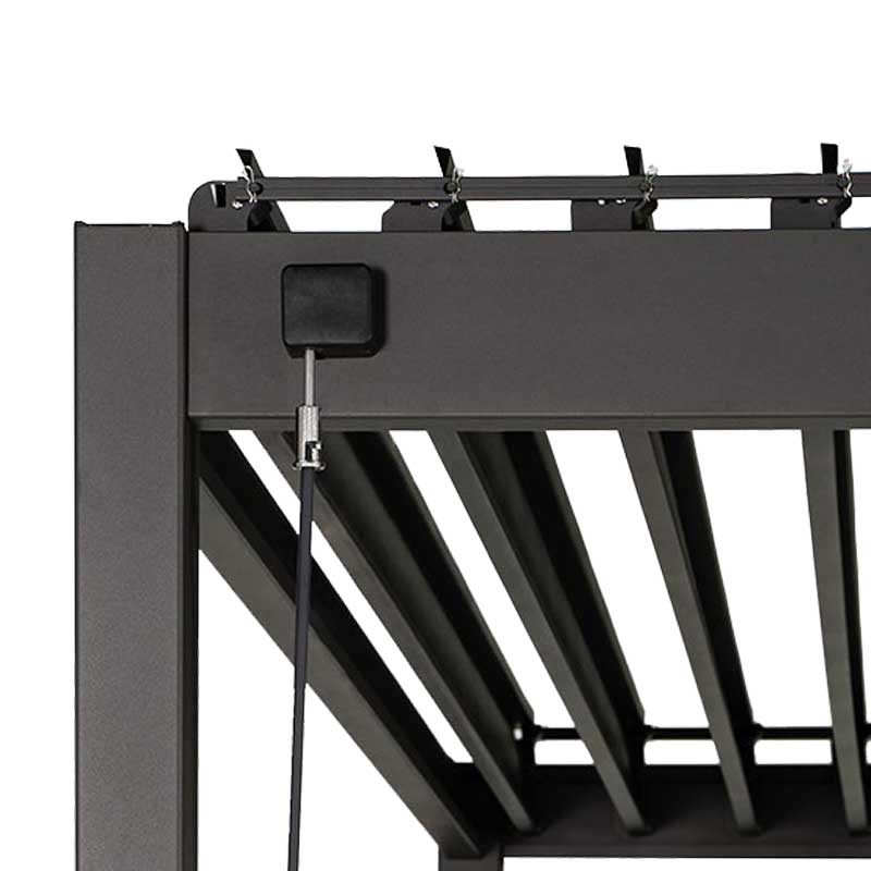 Pergola Cosa manuelle 10' x 10' - Anthracite