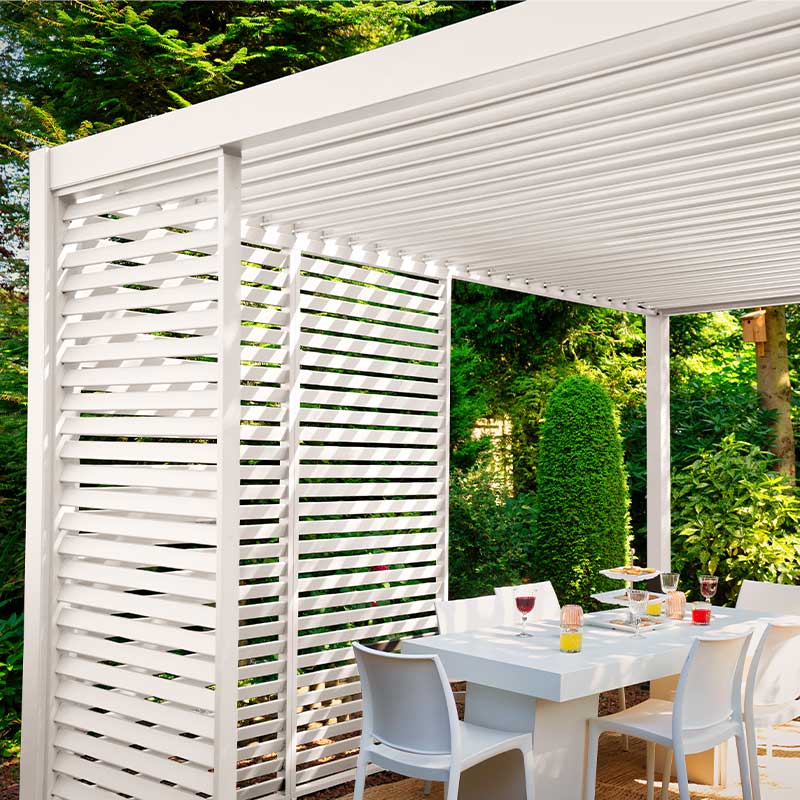 Pergola Cosa motorisée 10' x 10' - Blanc