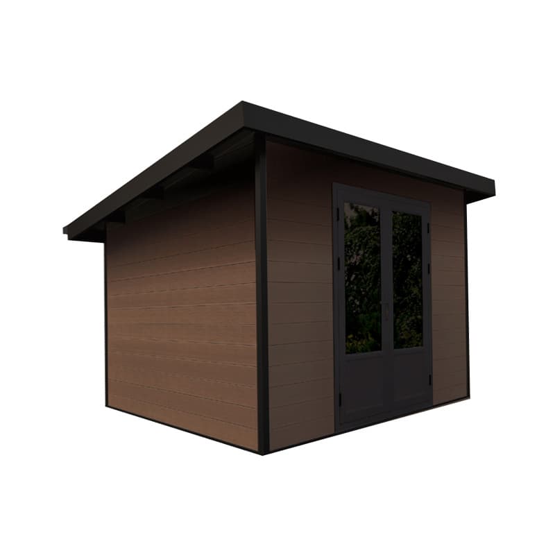 Mistral Shed 10' x 10' Brown Cedar