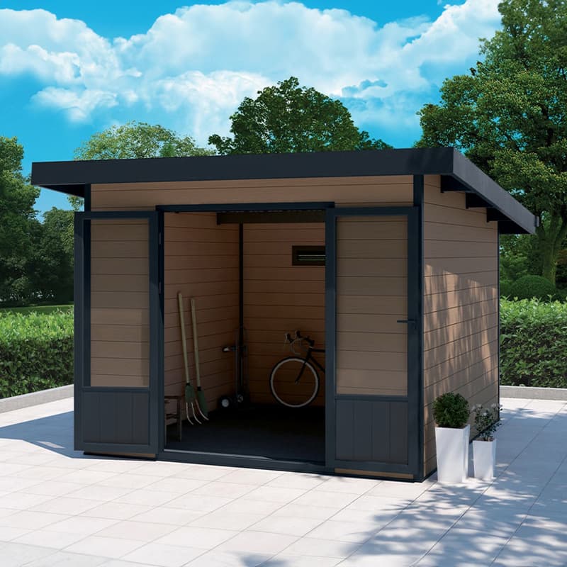 Mistral Shed 10' x 10' Walnut