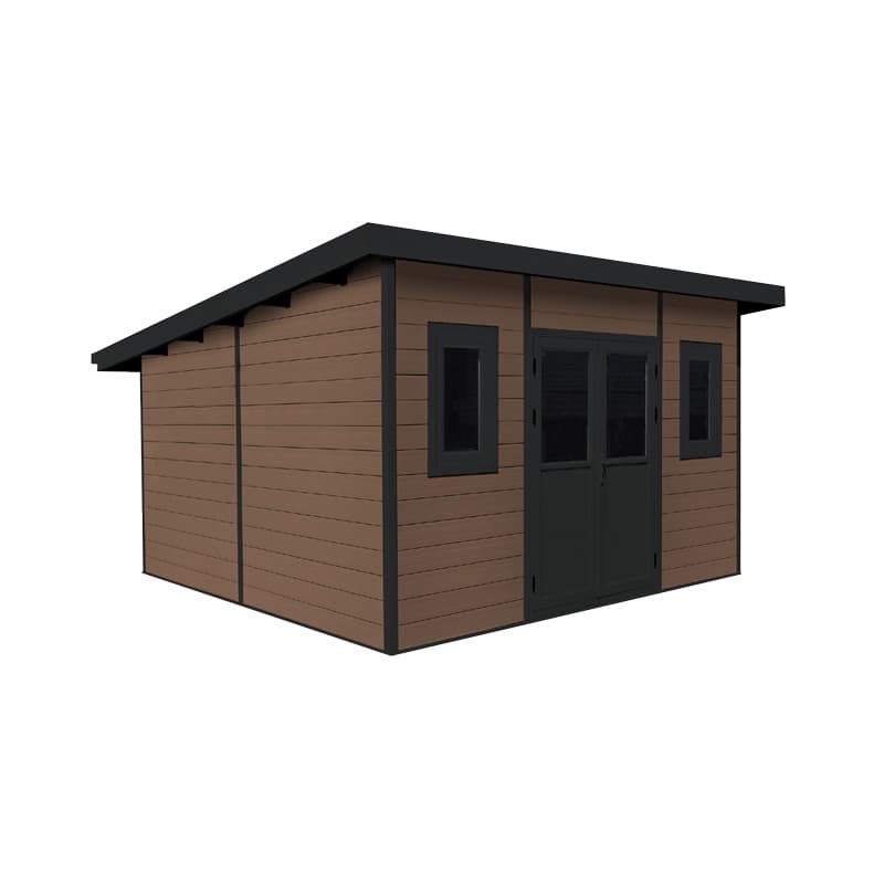 Mistral Shed 12' x 12' Walnut