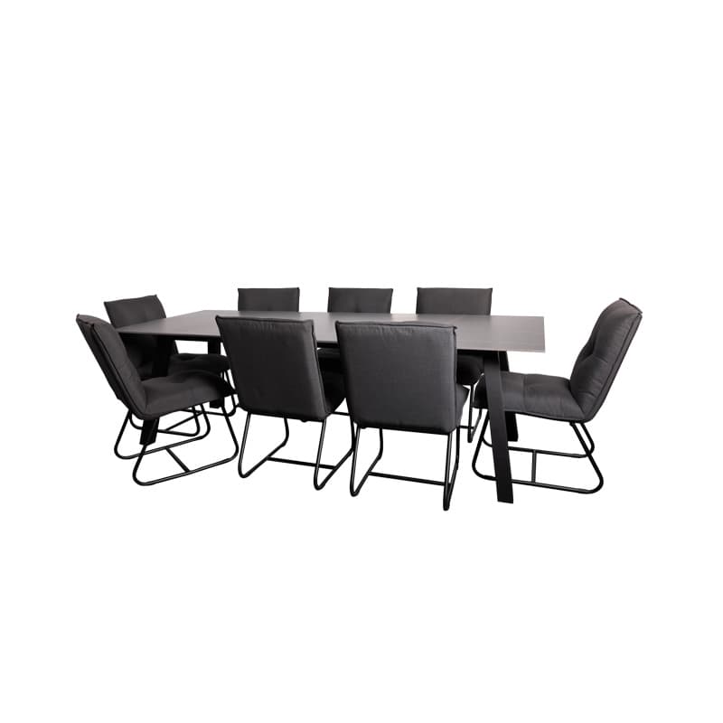 Dalvik dining set dark grey