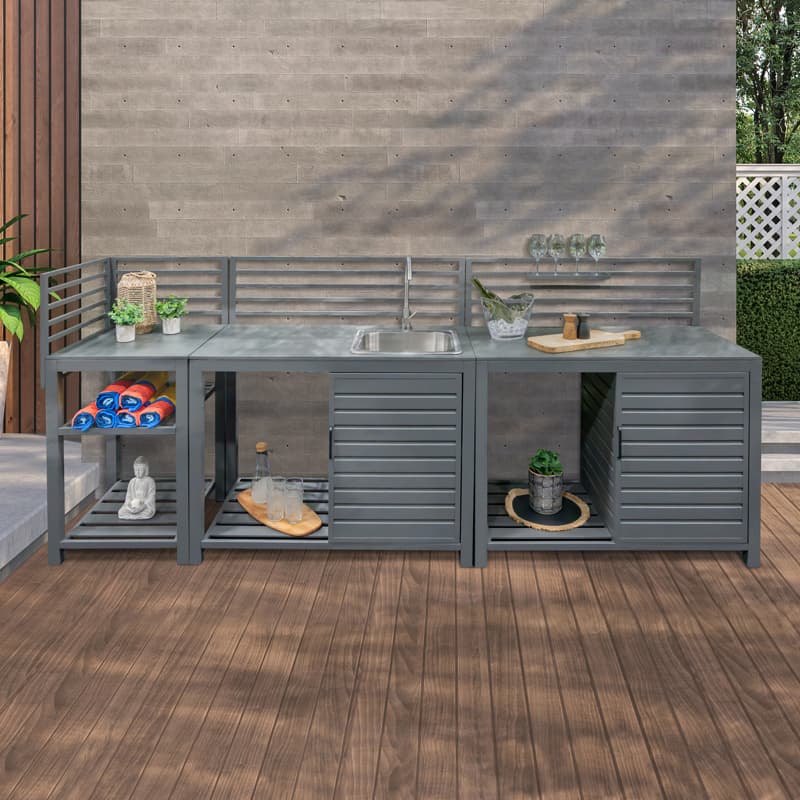 Outdoor kitchen set
