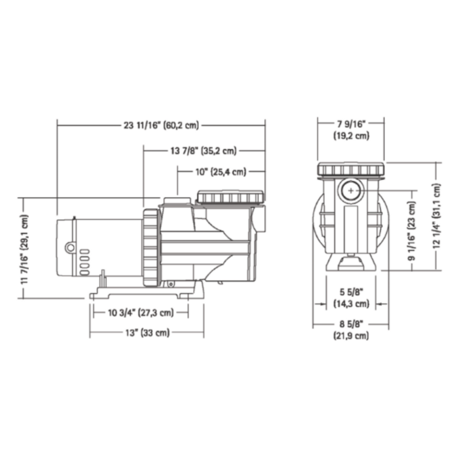 Pompe Magnum Force 1.5 HP de Carvin pour les Piscines Creusées