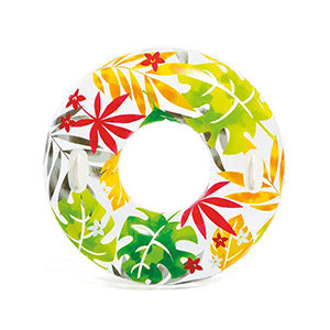 Tube de nage transparents motifs fleuris - 36