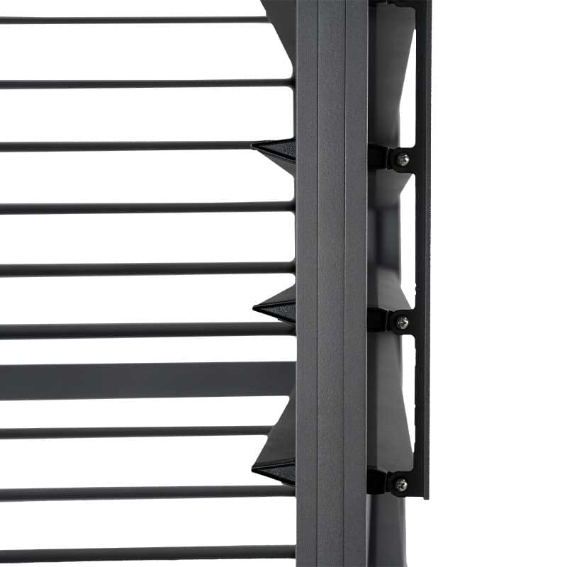 Panneau de persiennes mobiles pour pergola 10' - Anthracite