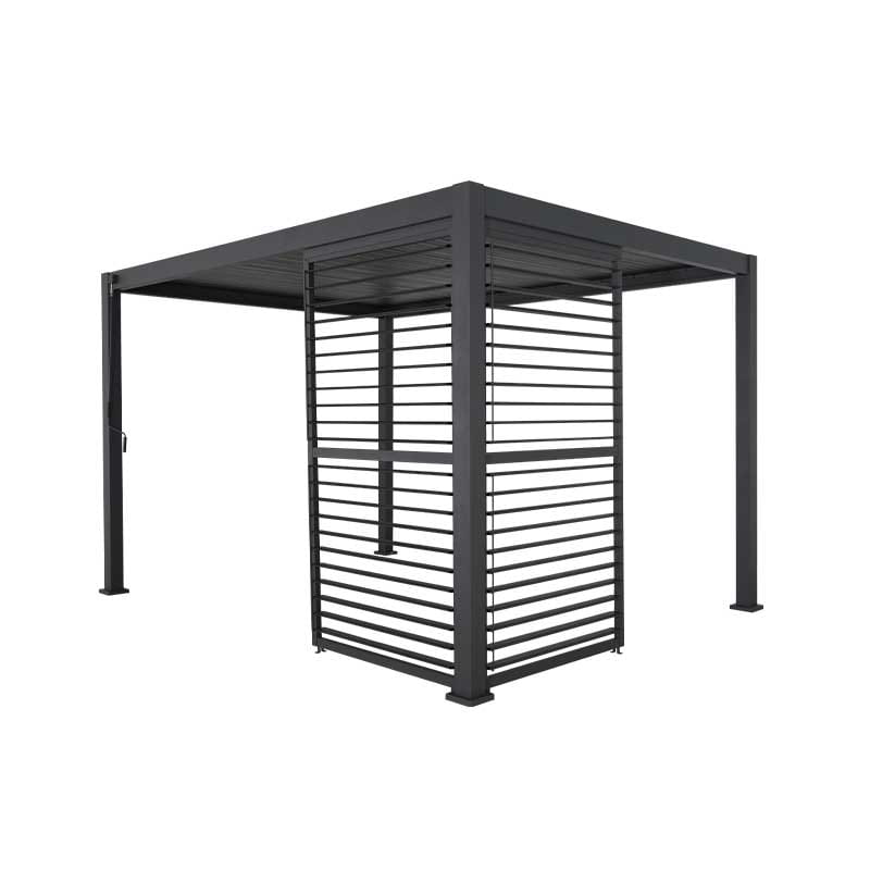 Panneau de persiennes mobiles pour pergola 10' - Anthracite