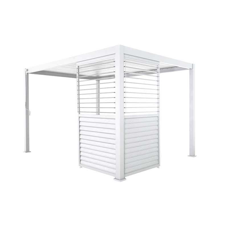 Movable louver panel for 10' pergola - White