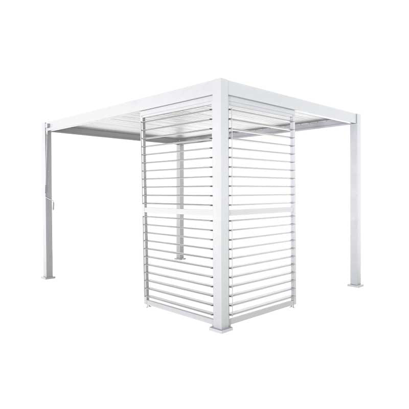 Movable louver panel for 10' pergola - White